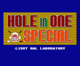 Hole In One Special screenshot 3 for MSX2